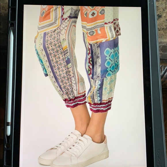 NWT Johnny Was Patchwork Pants Size Medium - Picture 5 of 7